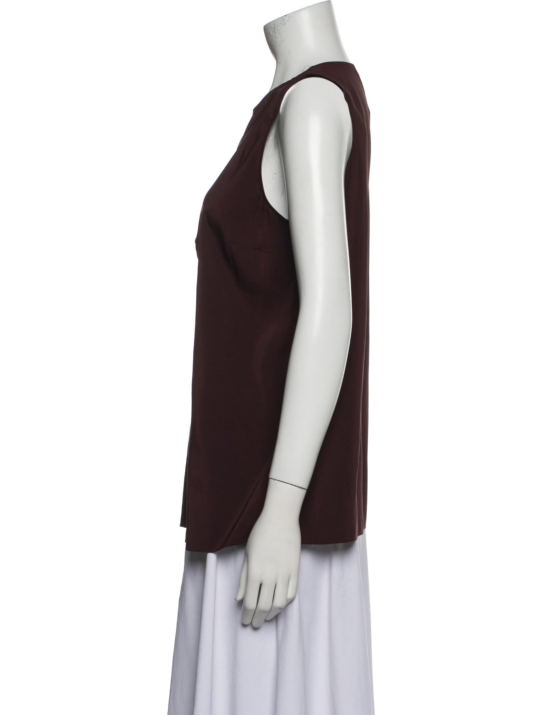 Brunello Cucinelli V-Neck Sleeveless Top