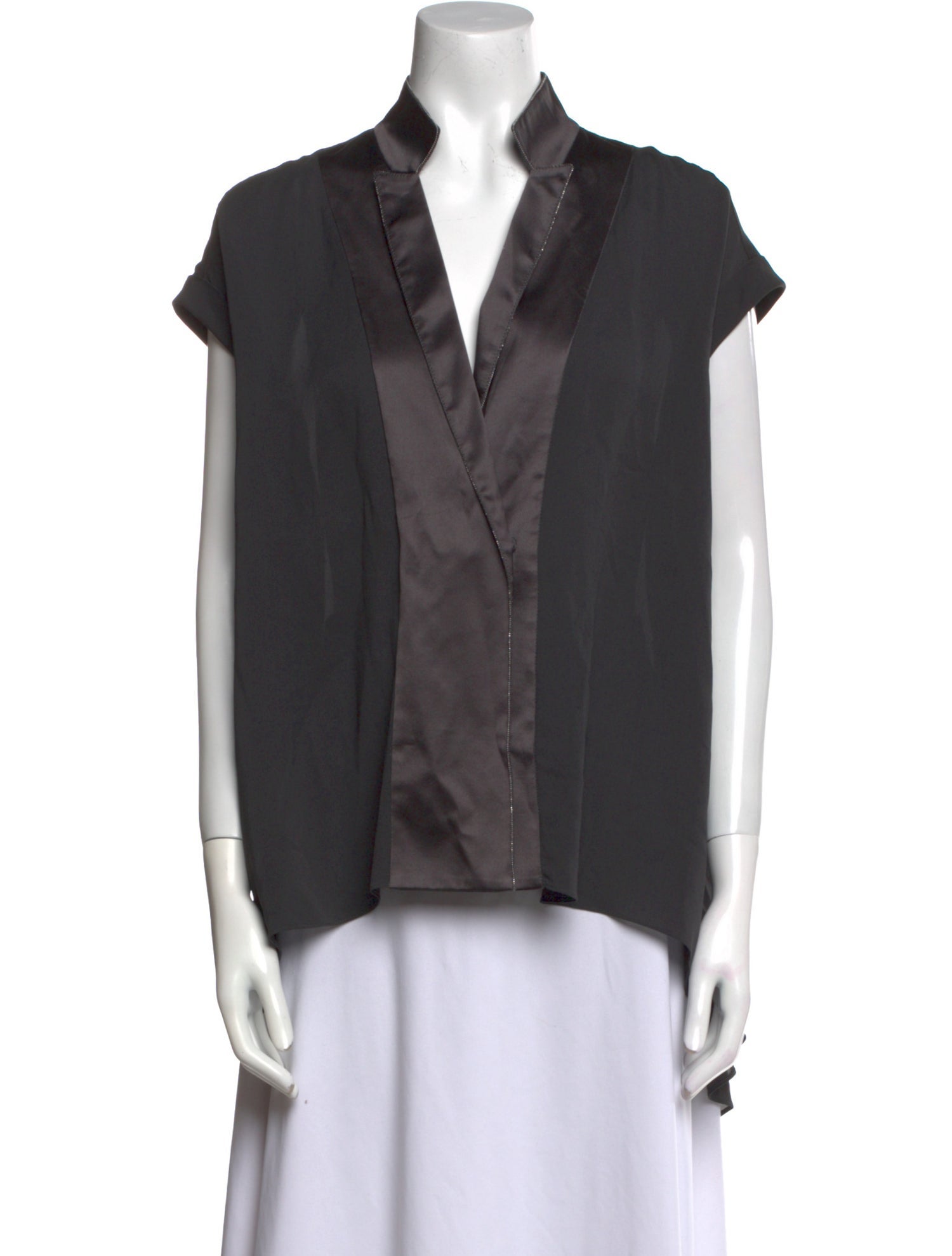 Brunello Cucinelli V-Neck Short Sleeve Polo