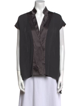 Brunello Cucinelli V-Neck Short Sleeve Polo