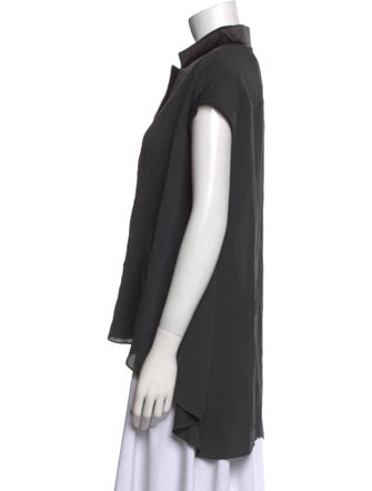 Brunello Cucinelli V-Neck Short Sleeve Polo