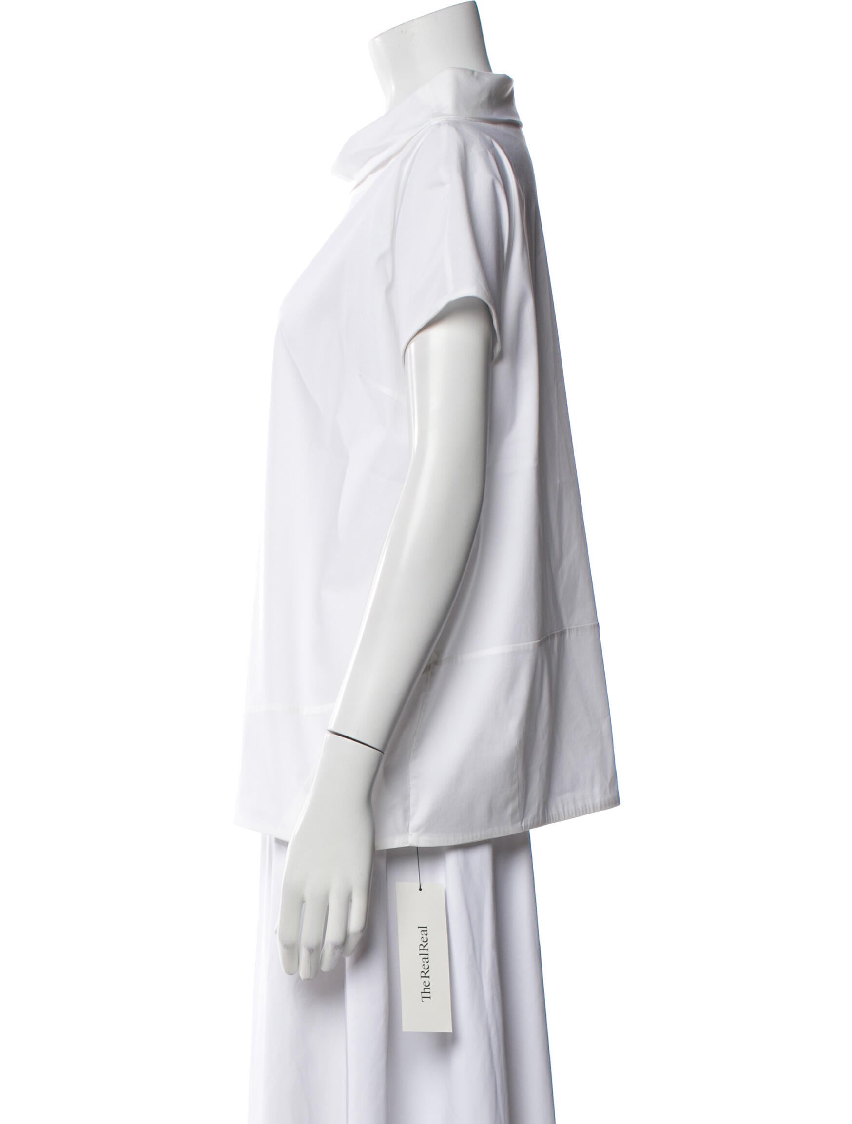 Brunello Cucinelli Cowl Neck Short Sleeve T-Shirt