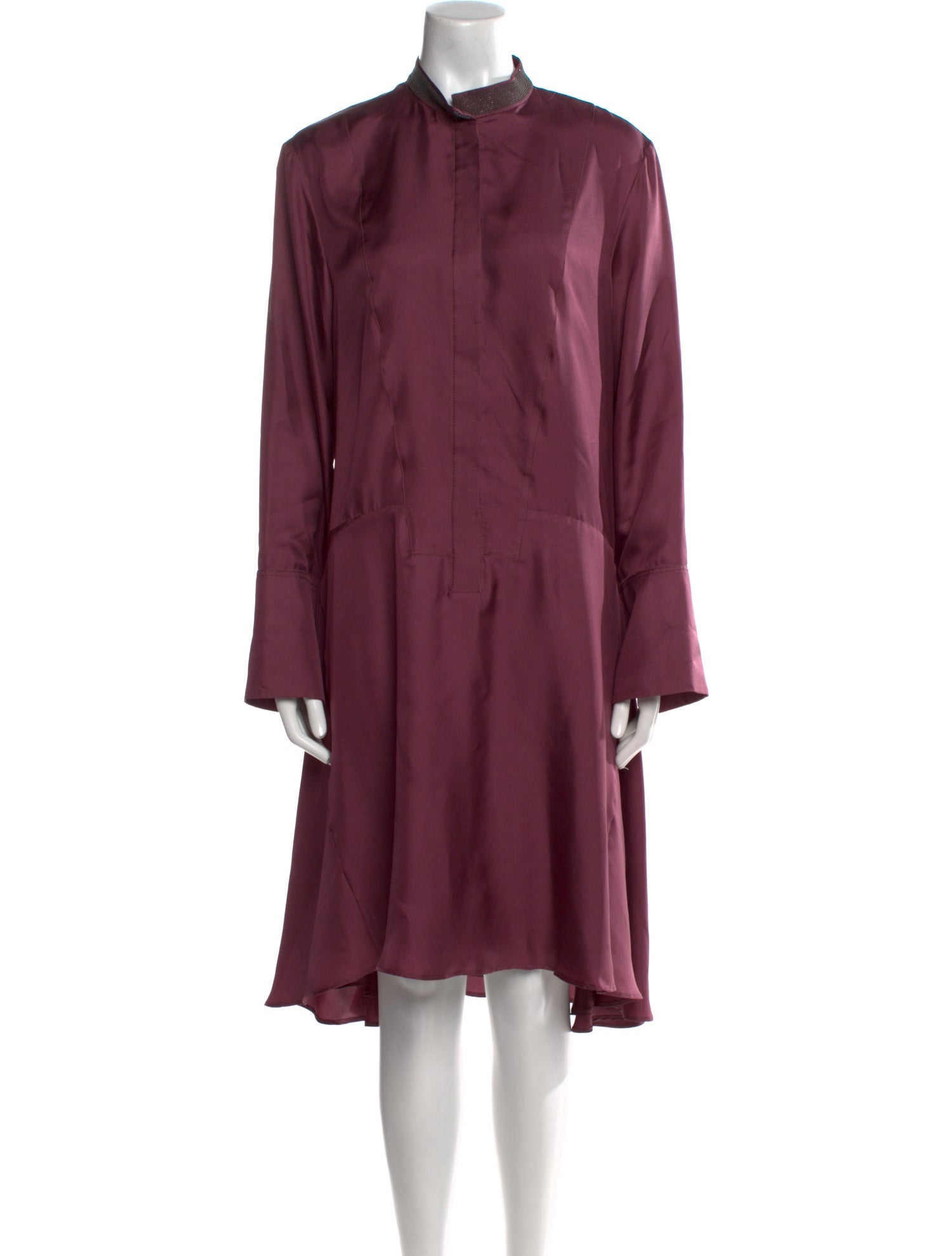 Brunello Cucinelli Silk Midi Length Dress