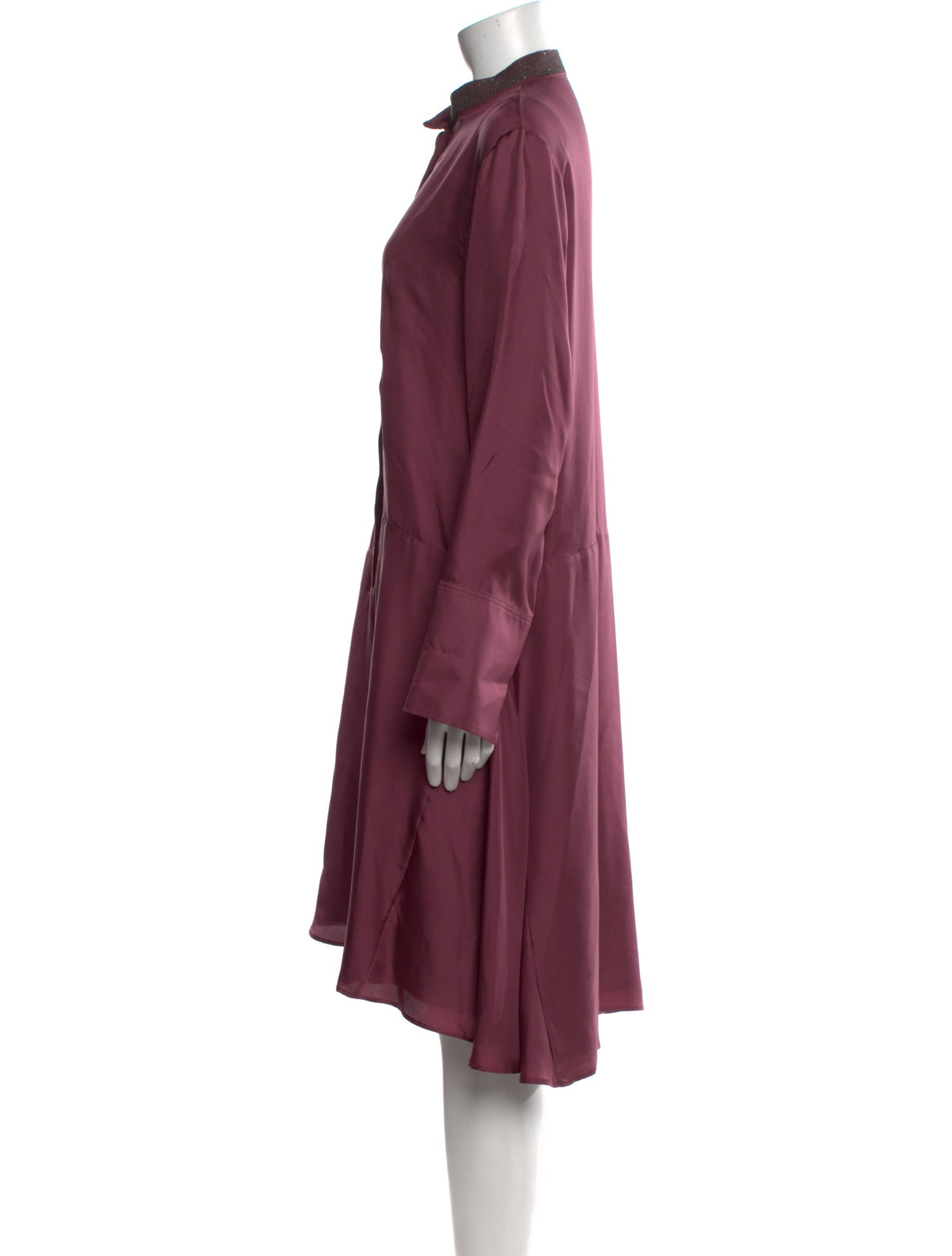 Brunello Cucinelli Silk Midi Length Dress