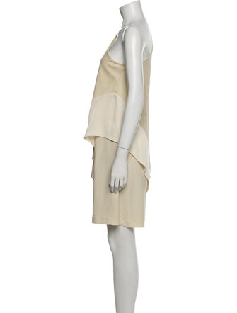 Brunello Cucinelli Leather Mini Dress