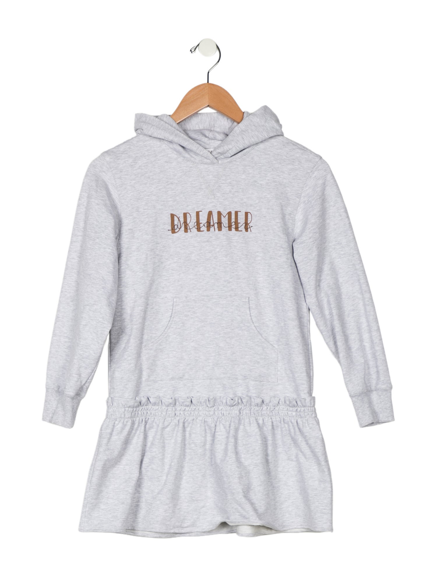 Brunello Cucinelli Girls' Long Sleeve Hooded Dress w/ Tags