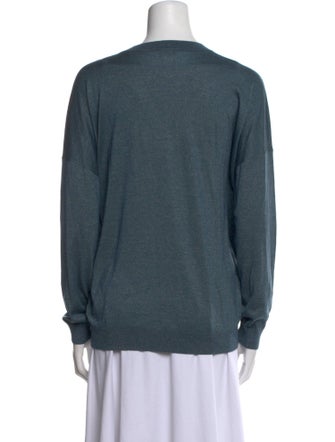 Brunello Cucinelli V-Neck Long Sleeve Sweatshirt