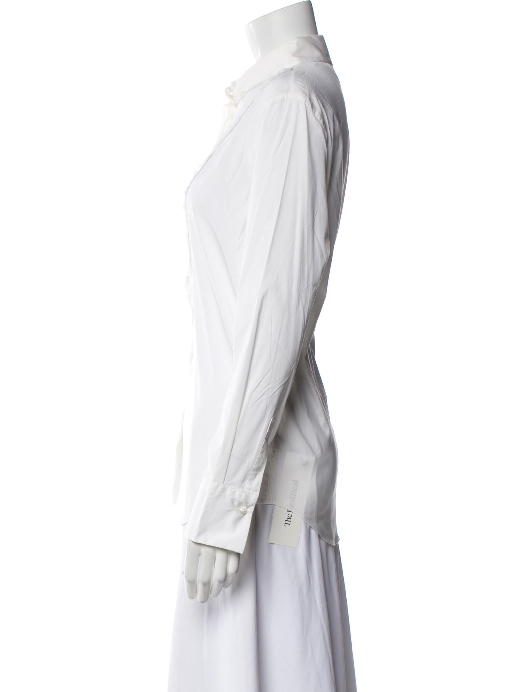 Brunello Cucinelli Long Sleeve Button-Up Top