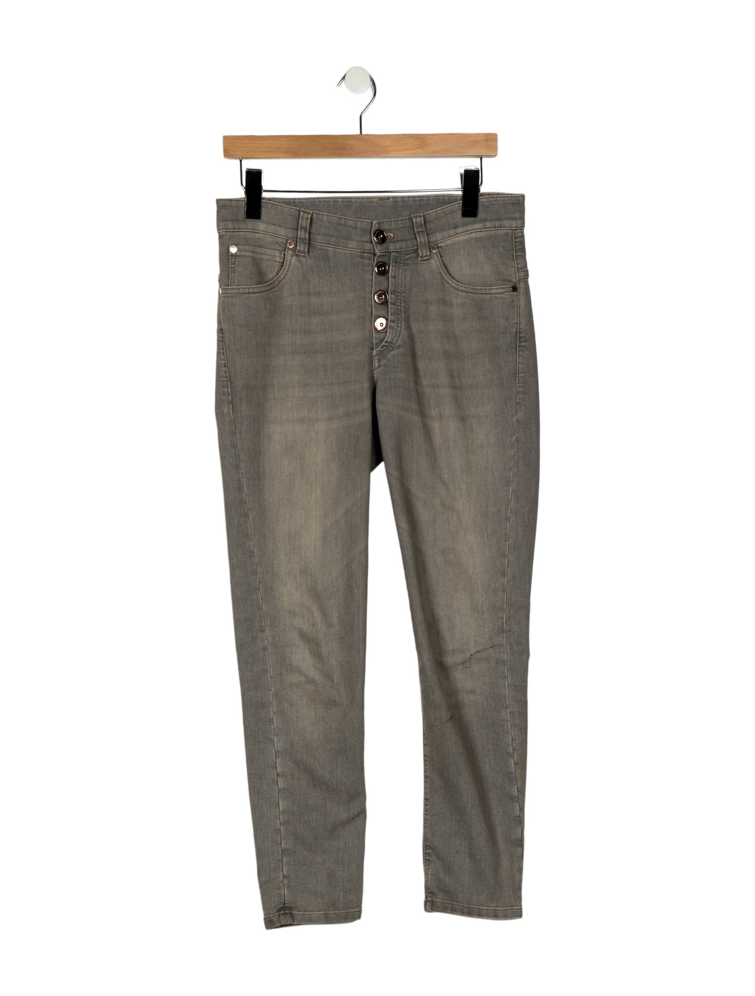 Brunello Cucinelli Mid-Rise Straight Leg Jeans