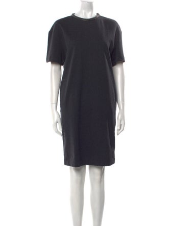 Brunello Cucinelli Crew Neck Knee-Length Dress