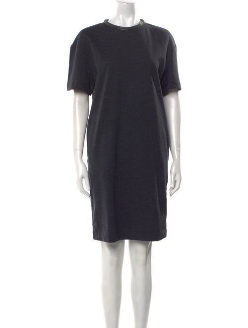 Brunello Cucinelli Crew Neck Knee-Length Dress
