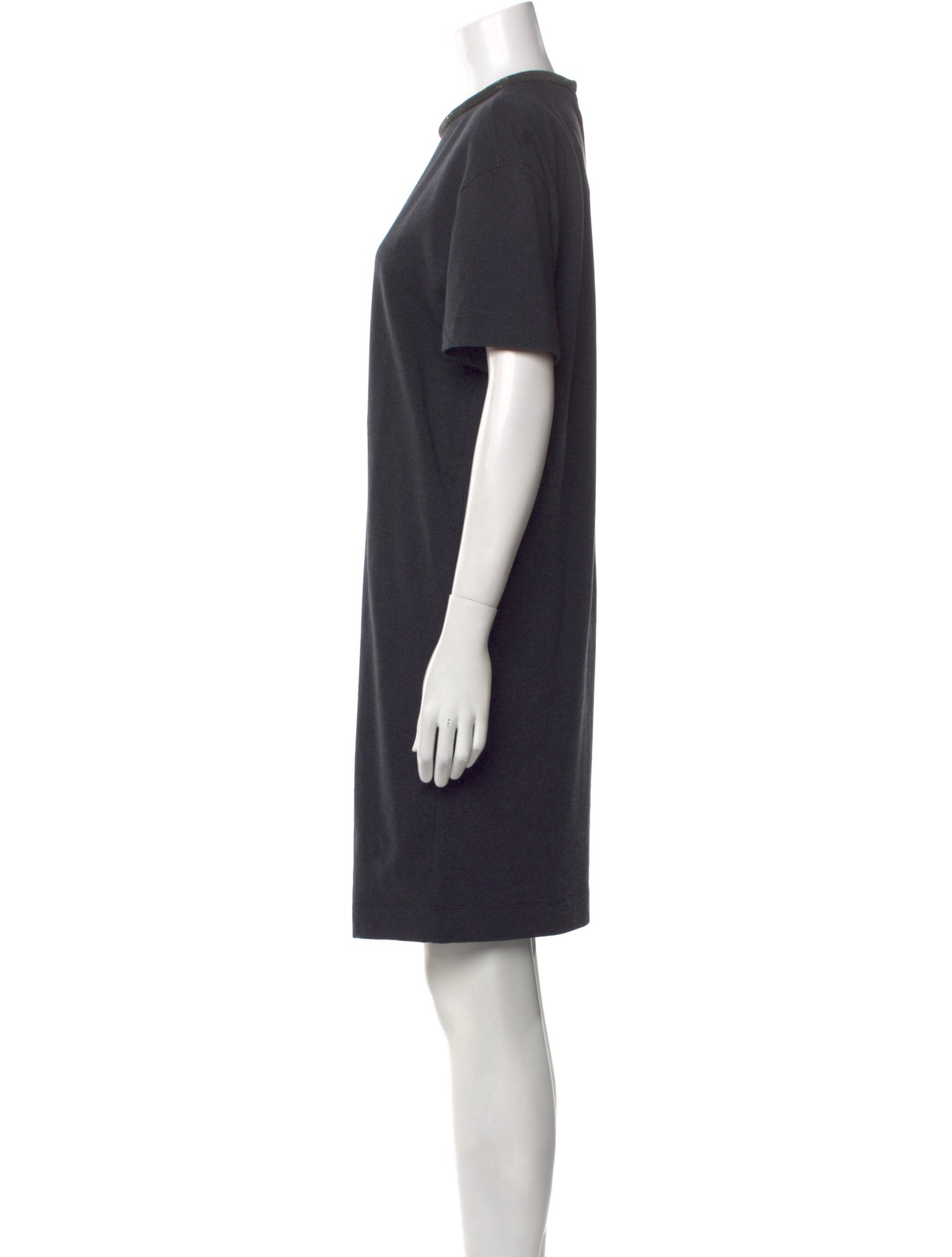 Brunello Cucinelli Crew Neck Knee-Length Dress