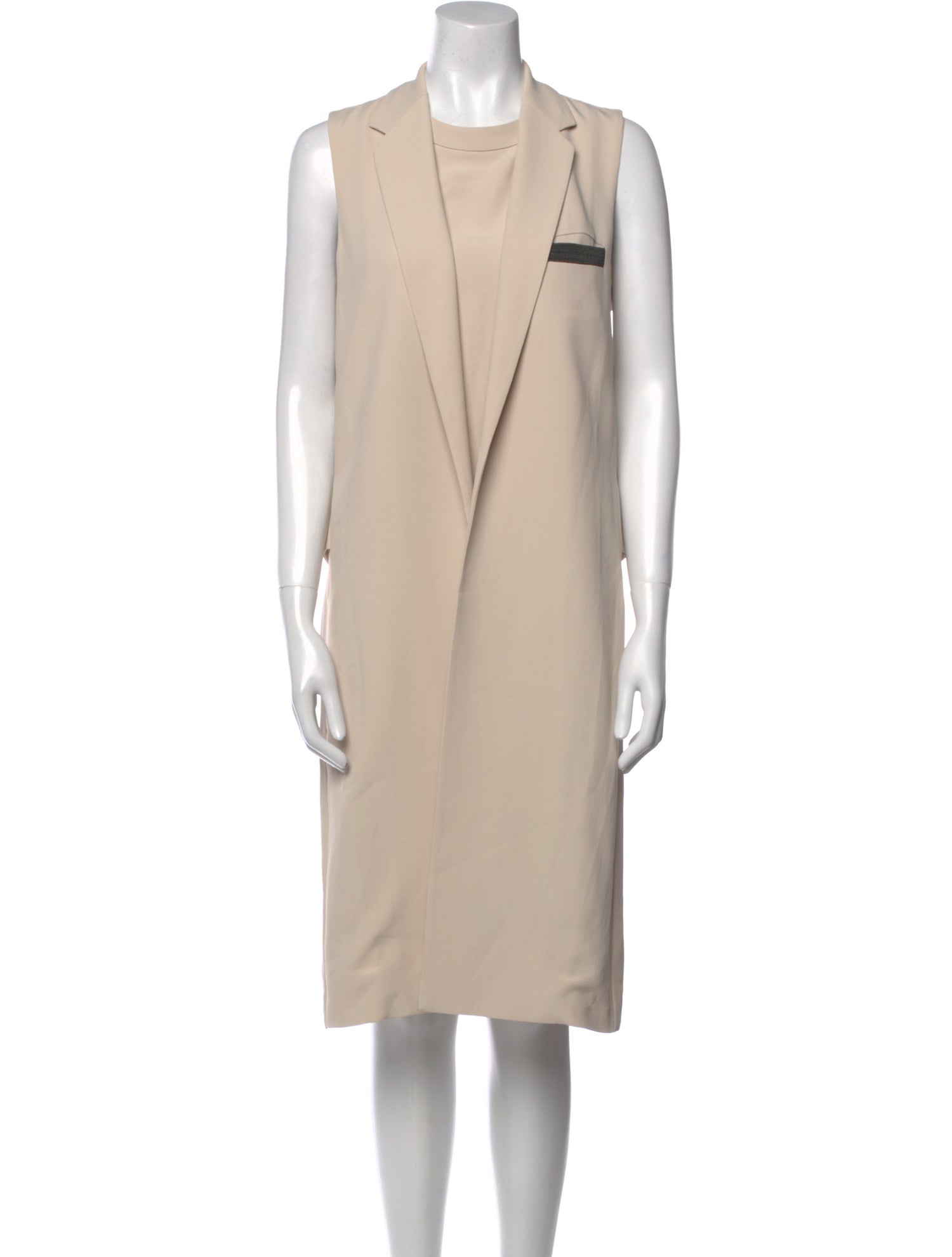 Brunello Cucinelli Crew Neck Knee-Length Dress w/ Tags