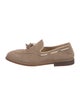 Brunello Cucinelli Suede Tassel Accents Loafers