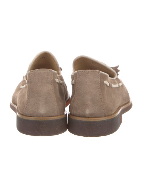 Brunello Cucinelli Suede Tassel Accents Loafers