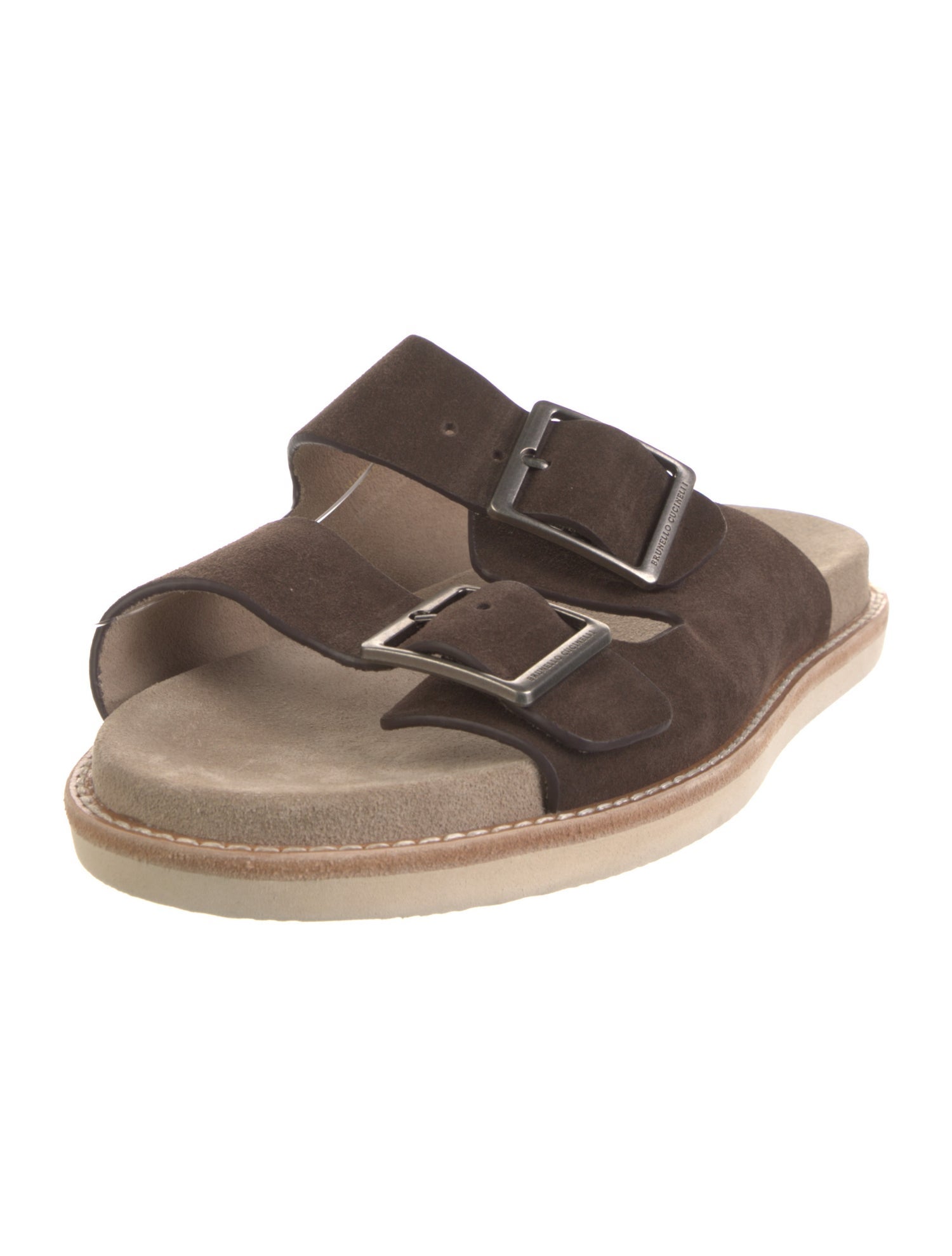 Brunello Cucinelli Suede Slides