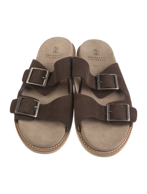 Brunello Cucinelli Suede Slides