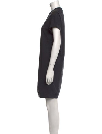 Brunello Cucinelli Crew Neck Mini Dress