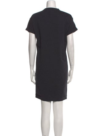 Brunello Cucinelli Crew Neck Mini Dress
