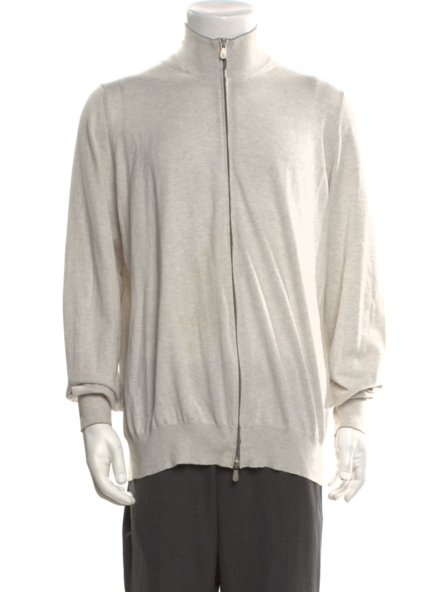Brunello Cucinelli Mock Neck Long Sleeve Cardigan