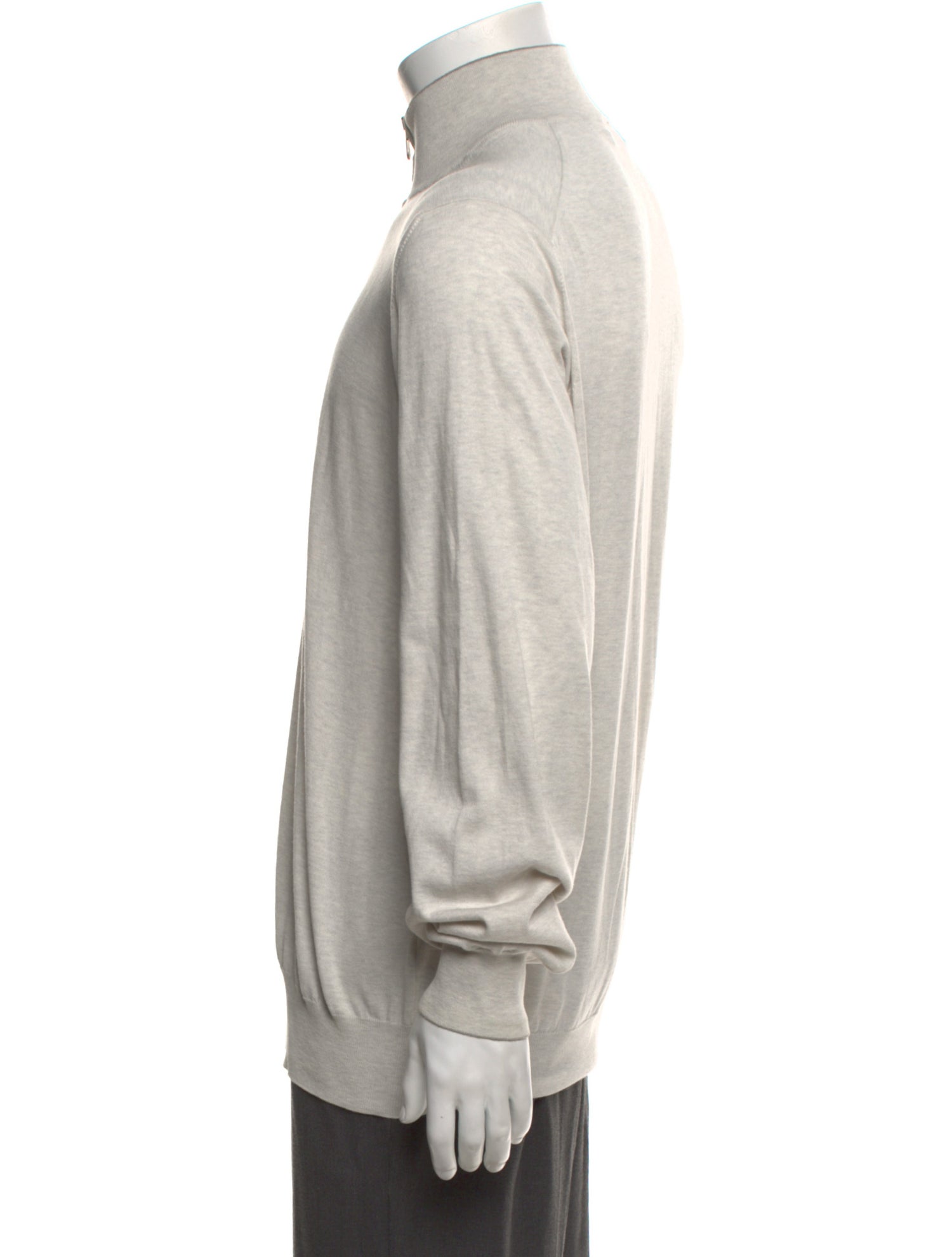 Brunello Cucinelli Mock Neck Long Sleeve Cardigan