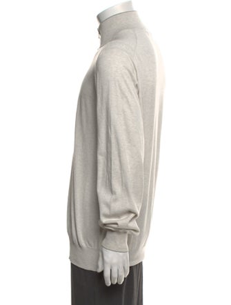 Brunello Cucinelli Mock Neck Long Sleeve Cardigan