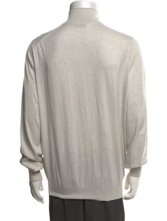 Brunello Cucinelli Mock Neck Long Sleeve Cardigan