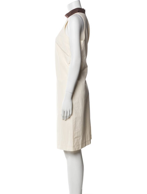 Brunello Cucinelli Mock Neck Knee-Length Dress