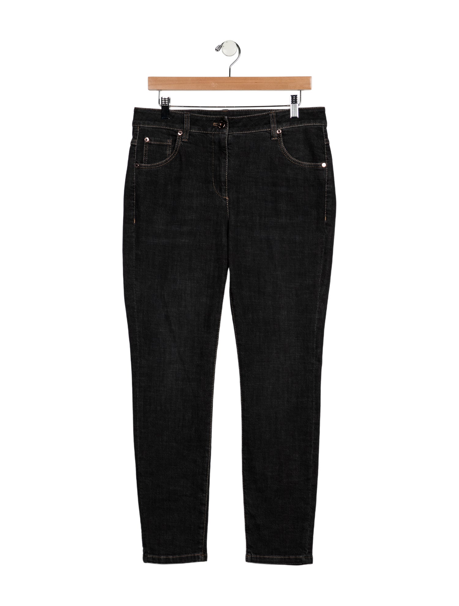 Brunello Cucinelli Mid-Rise Straight Leg Jeans