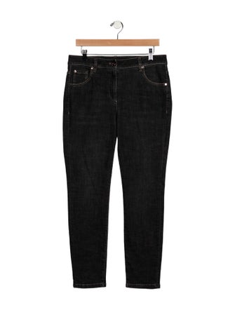 Brunello Cucinelli Mid-Rise Straight Leg Jeans