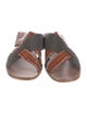 Brunello Cucinelli Monili Embossed Leather Slides