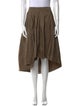 Brunello Cucinelli Pleated Accents Knee-Length Skirt