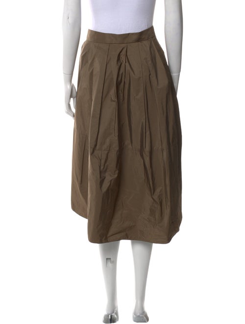 Brunello Cucinelli Pleated Accents Knee-Length Skirt