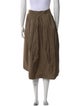 Brunello Cucinelli Pleated Accents Knee-Length Skirt