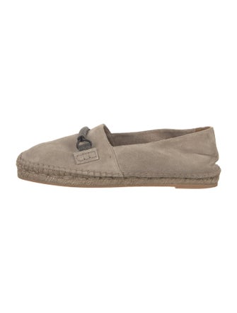 Brunello Cucinelli Suede Braided Accents Espadrilles
