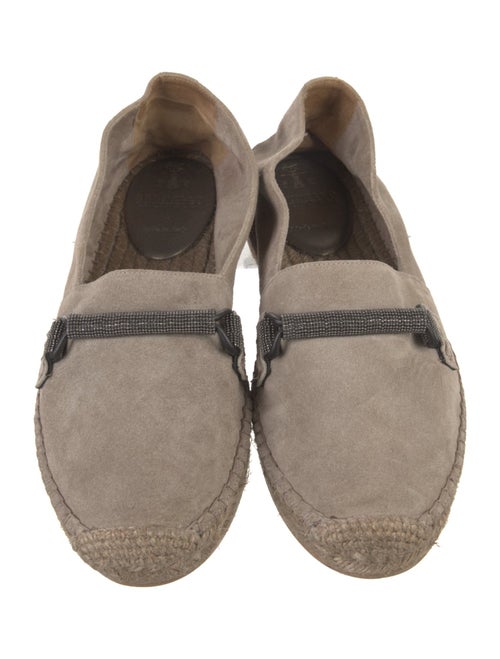 Brunello Cucinelli Suede Braided Accents Espadrilles