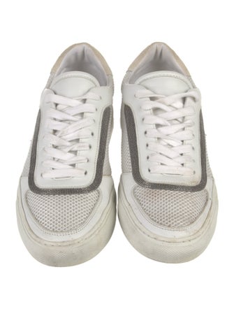 Brunello Cucinelli Monili Leather Sneakers