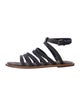 Brunello Cucinelli Leather Gladiator Sandals