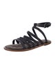 Brunello Cucinelli Leather Gladiator Sandals