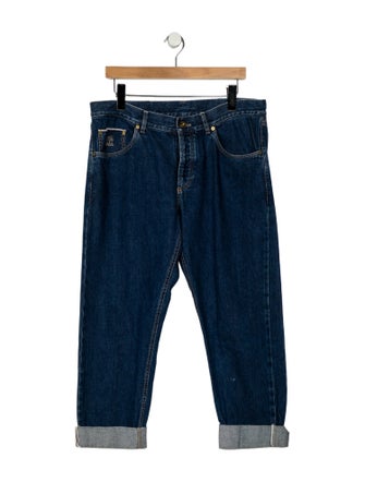 Brunello Cucinelli Mid-Rise Wide Leg Jeans