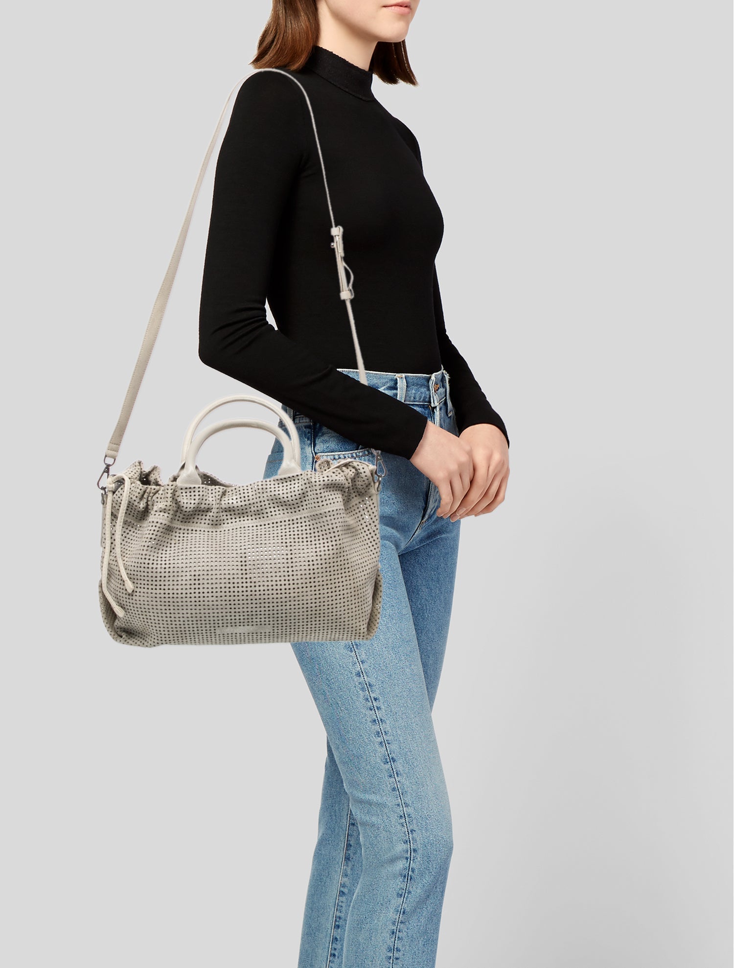 Brunello Cucinelli Leather Top Handle Bag