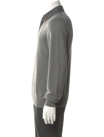 Brunello Cucinelli Cashmere Mock Neck Polo Sweater