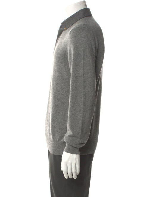 Brunello Cucinelli Cashmere Mock Neck Polo Sweater