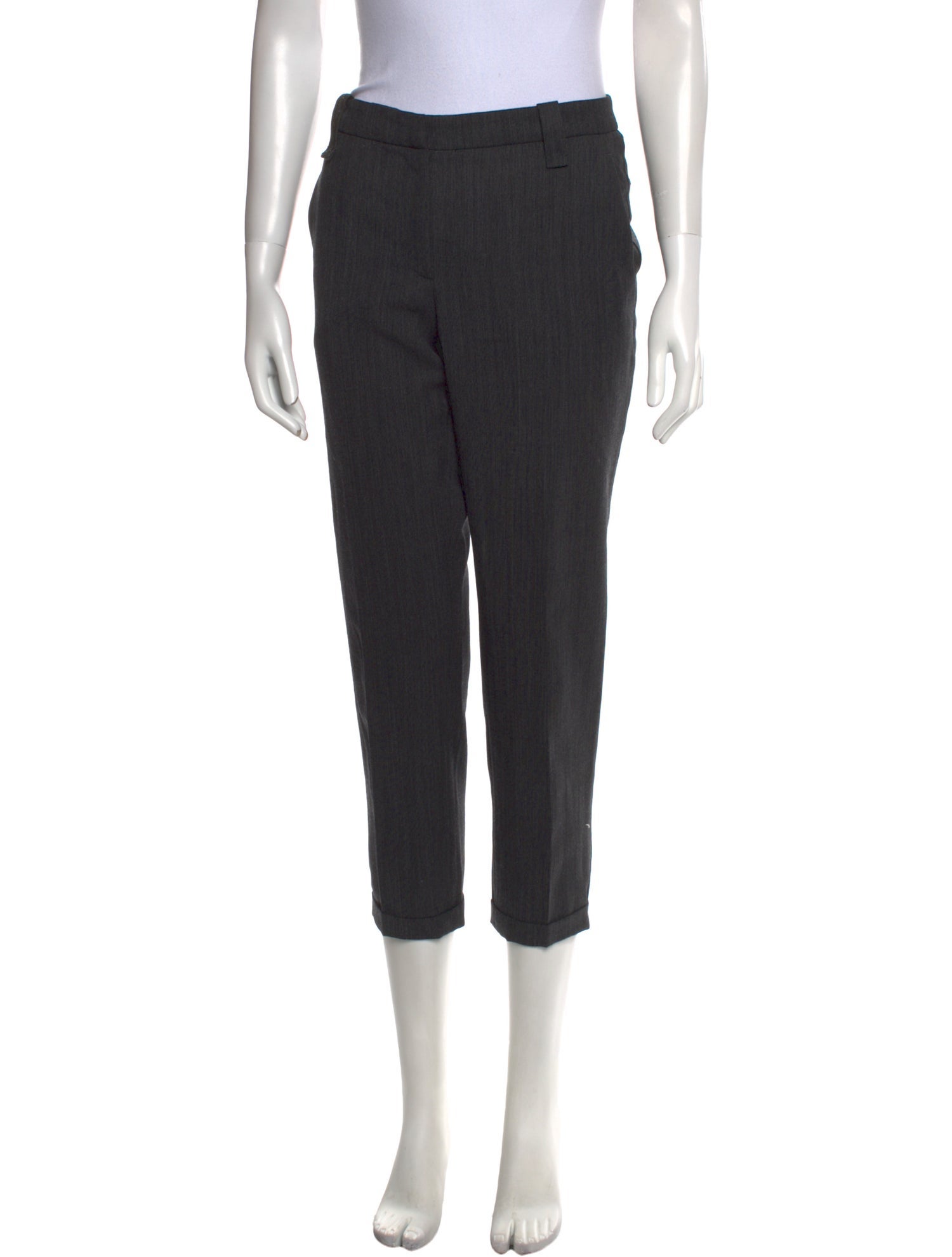 Brunello Cucinelli Virgin Wool Straight Leg Pants