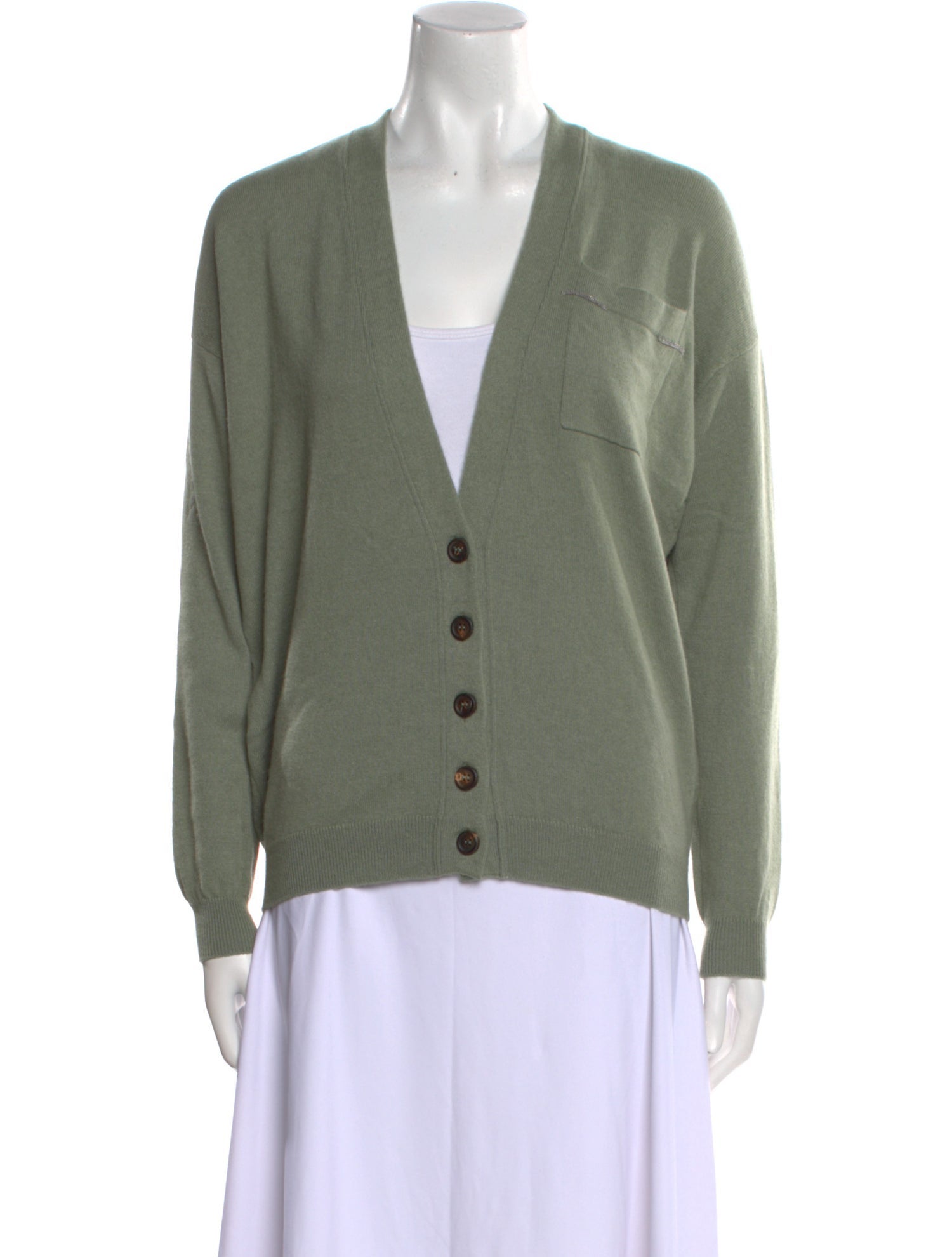 Brunello Cucinelli Cashmere V-Neck Sweater
