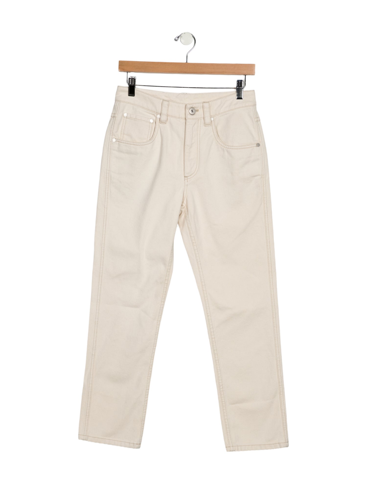 Brunello Cucinelli High-Rise Straight Leg Jeans w/ Tags