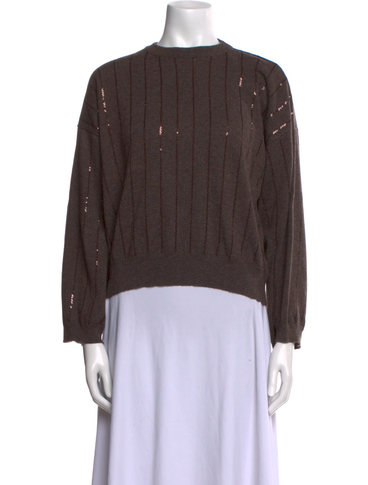 Brunello Cucinelli Cashmere Bateau Neckline Sweater w/ Tags