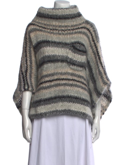 Brunello Cucinelli Striped Turtleneck Sweater
