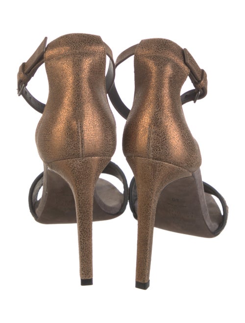 Brunello Cucinelli Monili Suede Sandals