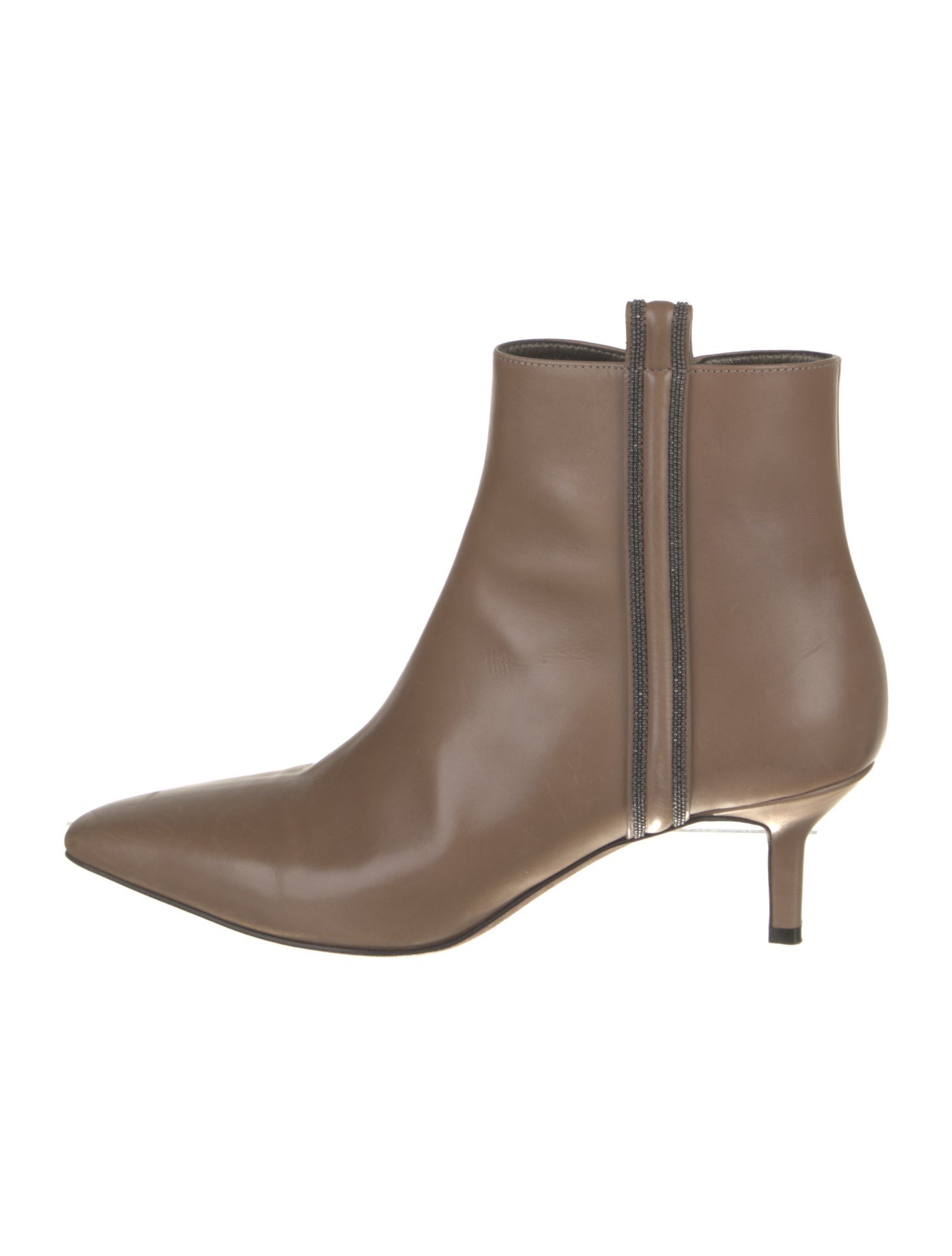 Brunello Cucinelli Monili Leather Boots