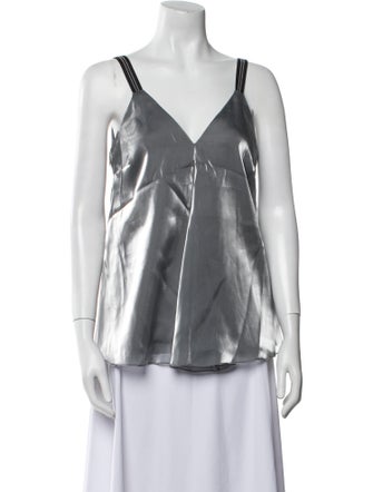 Brunello Cucinelli V-Neck Sleeveless Top